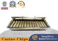 Brand New Metal Plated 14 Grid Chip Tray Double Locking Baccarat Casino Poker Chip Float
