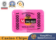 International Casino Poker Chips Acrylic Crystal Set With 760 Chips Carrier Design