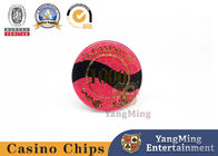 Casino Chips High Temperature Gold Plated Grid Design Baccarat Acrylic Crystal Poker Chips