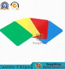 4 Color Casino Game Accessories 100% Plastic Customized Baccarat Gambling Table Game Card