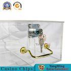 High Durability Casino Game Accessories Portable Chip Boxes With Metal Handle