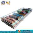 Imported High-Quality High-Transparent Acrylic Gold Wire Chip Tray Poker Table Game Tabletop 9 Grid Slot Chip Case