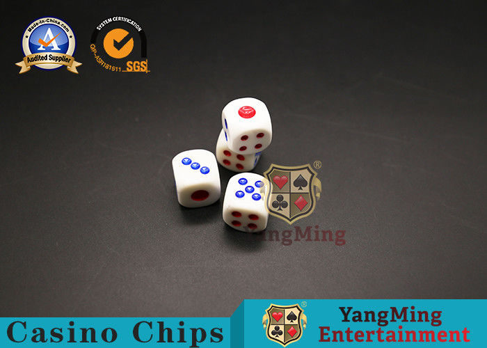 accessoires de jeu de casino de 15mm jouant le scorpion de mélamine de cartes de jeu de tisonnier de matrices