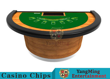 Semicircular Design Black Jack Poker Table Standard Casino Game Table Can Be Designed