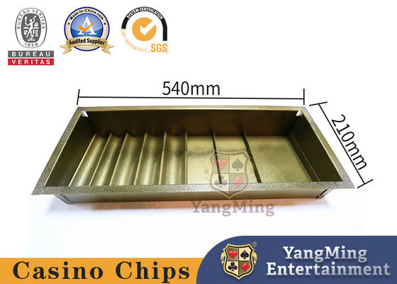 Iron Single Layer Clay Acrylic Casino Chip Tray Industrial Poker Chip Set Round Square