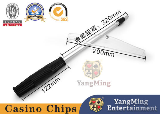 Transparent Poker Chip Receiver RFID Chip 2 Section Telescope Aluminum Field Accessories
