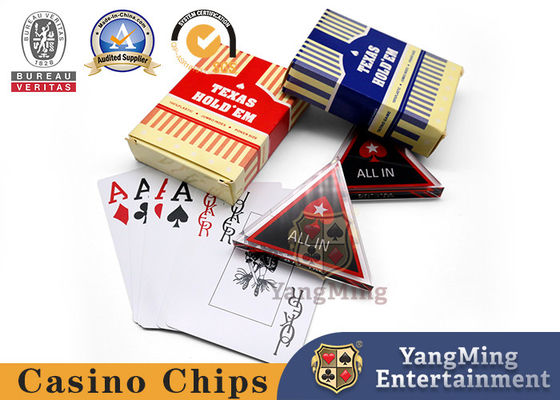 Triangular Positioning Card Acrylic All-In Casino Texas Hold'Em Game Table Customization