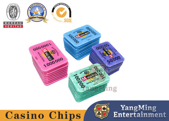 International Casino Poker Chips Acrylic Crystal Set With 760 Chips Carrier Design