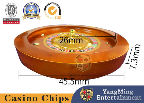 Domestic 45cm Solid Wood Manual Roulette Casino Poker Table Game Wooden Roulette