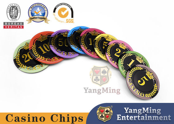 New Design Acrylic Hot Stamping Casino Baccarat Poker Cards Anti-Counterfeiting Chips