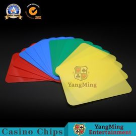 4 Color Casino Game Accessories 100% Plastic Customized Baccarat Gambling Table Game Card
