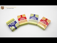 Cartes 100% de jeu imperméables de PVC de Dull Polish pour le tisonnier avec la couleur rouge et bleue