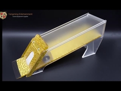 Le marchand de Tableau de casino de tisonnier de plate-forme de Texas Poker Baccarat Polished Gold 8 acceptent fait sur commande