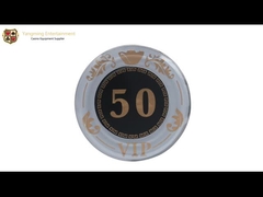 760 morceaux de tisonnier Chips Set With Mark Acrylic Crystal Screen Printing UV de baccara