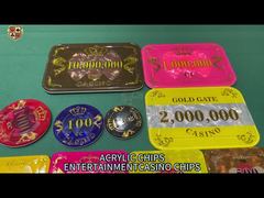 Éclats acryliques avec des éclats de couleur