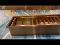 Plateau à jetons en métal personnalisable CT23 – Plateau de stockage de jetons de casino de haute qualité