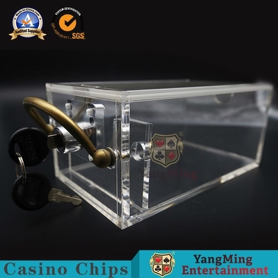 acheter Acrylique transparent 8 paires de support de rejet de tisonnier avec des serrures et des boîtes à cartes fabrication en ligne