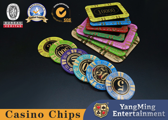 acheter Modèle acrylique d'impression d'écran de Crystal Casino Poker Chips With fabrication en ligne