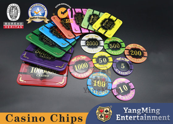 acheter Or chaud acrylique Tiger With de Dragon Tiger Casino Poker Chips Customized de baccara UV fabrication en ligne