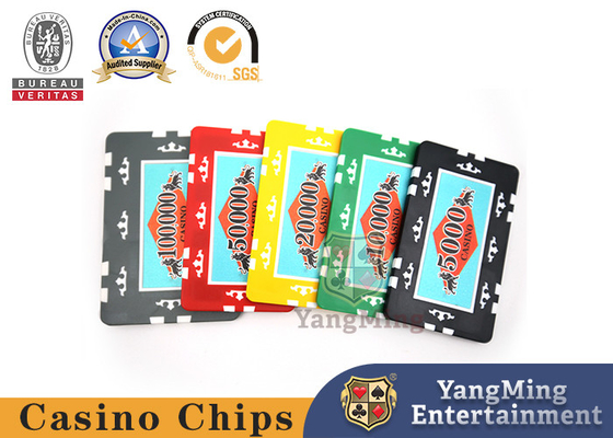 acheter Couleur rouge de baccara de l'ABS 11.5g de vert professionnel de Texas Poker Chip Set Yellow fabrication en ligne