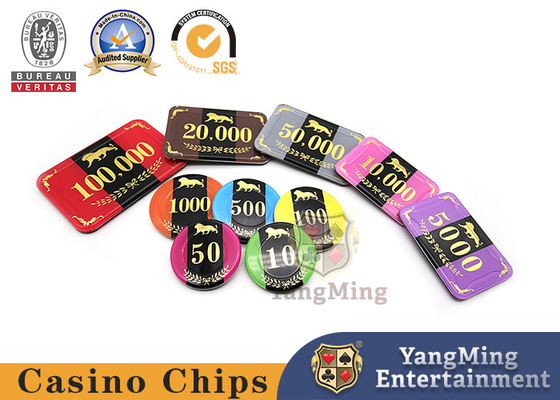 acheter identification acrylique de Chip Set Crystal Plastic de tisonnier de casino du Tableau RFID du baccara 800pcs personnalisable fabrication en ligne