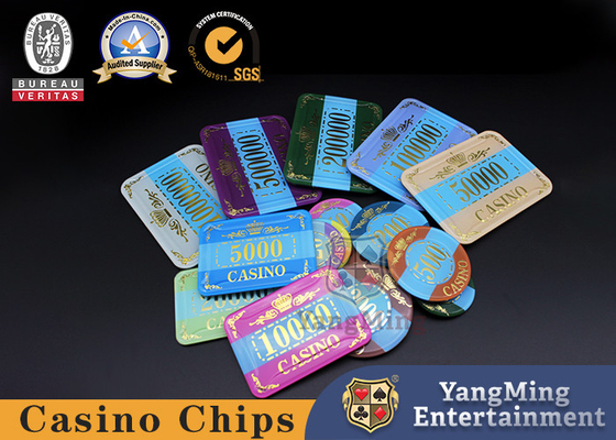 acheter L'or a plaqué le tisonnier fait sur commande Chips Acrylic Crystal Anti Counterfeit fabrication en ligne