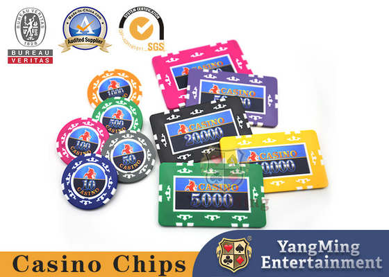 acheter Conception et personnalisation de film de Clay Poker Chip Set With d'ABS de Texas Casino Table Customized de baccara fabrication en ligne