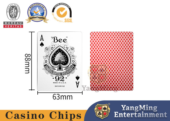 acheter Emballage arrière de boîte de couleur de tache de carte de tisonnier de casino de noyau de noir du modèle 310g d'abeille rouge et bleue fabrication en ligne