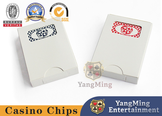 acheter Cartes professionnelles de tisonnier de casino adaptées aux besoins du client par usine originale dans double la tache rouge et bleue de couleur disponible pour la personnalisation fabrication en ligne