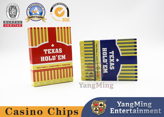 acheter 63 x 88 millimètres empêchent tricher des cartes de jeu de casino rouges et la double couleur bleue fabrication en ligne