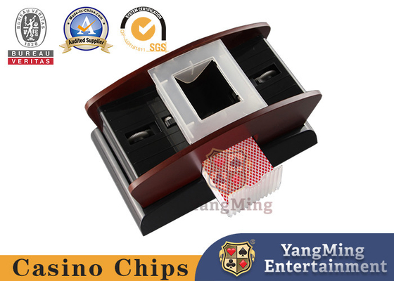 acheter Matériel en bois Texas Poker Table Shuffle Machine de tisonnier de batterie de machine simple de pas traînant fabrication en ligne