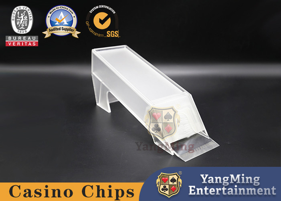 acheter 8 paires de tisonnier de cartes de casino de Tableau de chaussure de marchand ont adapté l'axe aux besoins du client en plastique acrylique translucide de fer fabrication en ligne