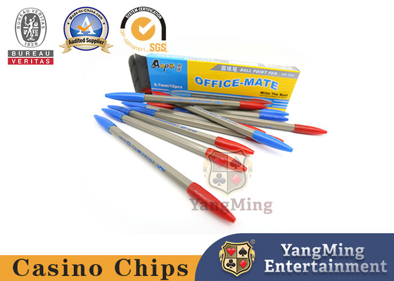 acheter Baccara Dragon Tiger Casino Game System Red d'ABS et stylo bille de enregistrement bleu fabrication en ligne