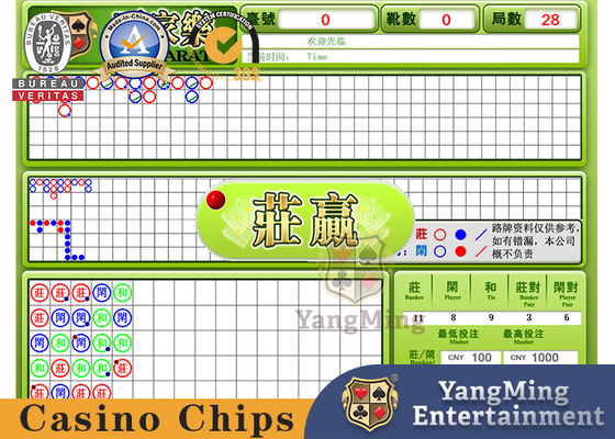 acheter Affichage chinois et anglais de baccara de bordereau d'expédition de logiciel système de casino de tisonnier de Tableau de jeux fabrication en ligne