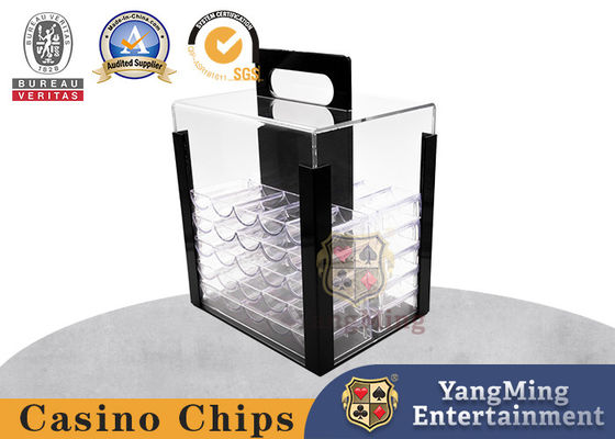 acheter Accessoires vigoureux de jeu de casino Tableau portatif épaissi transparent acrylique Chip Box de tisonnier de 1000 yards fabrication en ligne