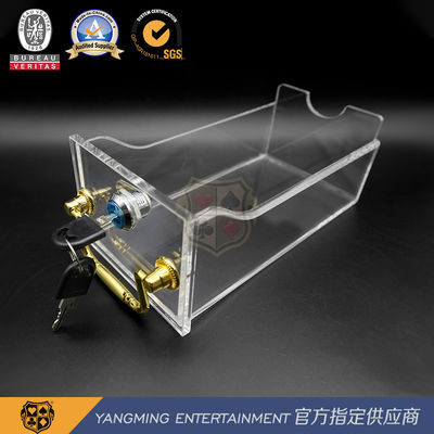 acheter 8 paires de tisonnier de carte d'acrylique de boîte-cadeau entièrement transparent avec des boîtes à cartes de déchets de serrure fabrication en ligne