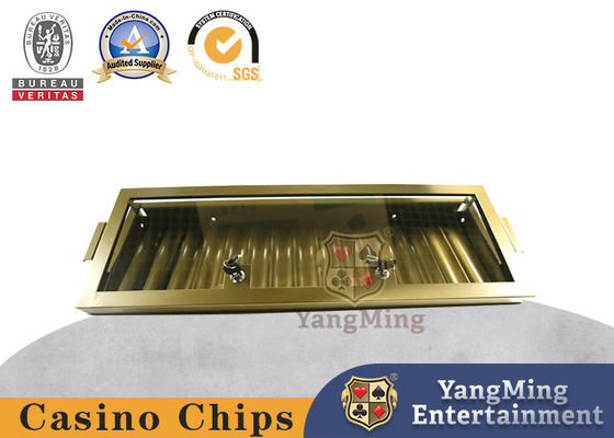 acheter 15 Grille métallique électroplaté Poker Chip Float avec une seule couche de verrouillage plateau de puces en fer fabrication en ligne