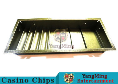 acheter Le Tableau de tisonnier a consacré le tisonnier Chip Case Tray Double Lock de 1 couche repassent la rangée carrée de forme de Chips Float With 4 en métal fabrication en ligne