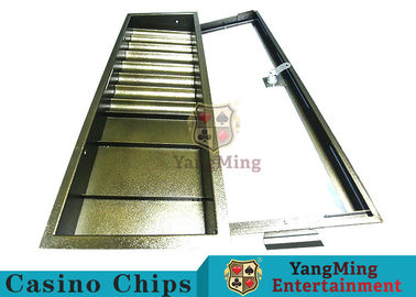 acheter Facile actionnez le jeton de poker Tableau Chip Tray With Single Lock Encryption de tisonnier de support en métal de 1 couche fabrication en ligne