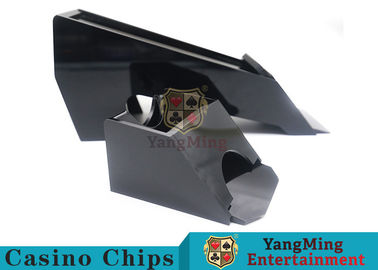 acheter Chaussure consacrée de jeu de carte de casino de couleur noire, une chaussure de plate-forme pour des cartes de tisonnier fabrication en ligne