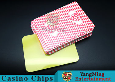 acheter Carte 100% de découpage en plastique de carte de jeu de club de PVC CasinoTable avec la qualité faite sur commande et la pro couleur 88*63mm du service quatre fabrication en ligne