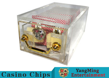 acheter Plate-forme acrylique de la chaussure 8 de carte de casino grande capacité avec la serrure lumineuse en métal fabrication en ligne