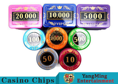 acheter 730 PCs Crystal Screen Style Roulette Chip réglé/jeu de poker réglé dans le cas en aluminium fabrication en ligne