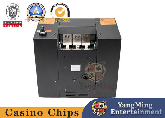 acheter Black Metal Double Port Casino, déchiqueteur automatique de cartes pour les déchets de papier de poker fabrication en ligne