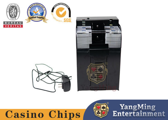 acheter Machine à mélanger les cartes de casino résistante à l'usure Black Metal Texas Hold'Em huit decks de cartes de poker Casino mélangeur automatique de cartes fabrication en ligne