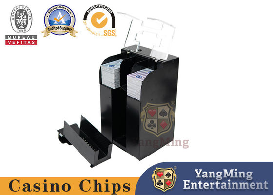 acheter Machine électrique personnalisée de mélange de cartes noires 8 Pair Texas Hold'Em Poker Card Shuffler fabrication en ligne