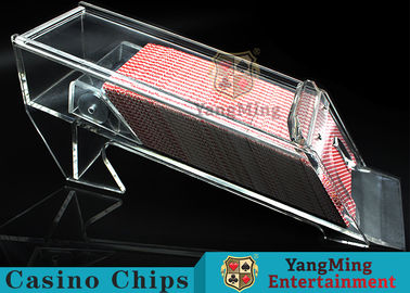 acheter chaussure acrylique transparente de carte du casino 1.2kg avec l'excellente transmission de la lumière fabrication en ligne