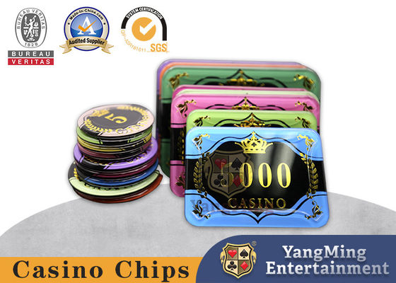 acheter Conception de puces anti-contrefaçon acrylique estampage à chaud cartes de jeu de baccarat casino fabrication en ligne