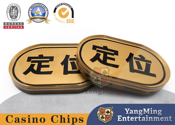 acheter Cartes ovales douces de jeu d'écart de positionnement de marque d'écran de soie d'or de marqueur de marchand de Tableau fabrication en ligne