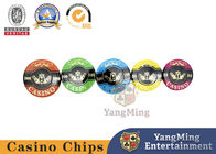 Customized Two Layer Acrylic Chip Set Baccarat Poker Chips 760 Pieces Hot Stamping